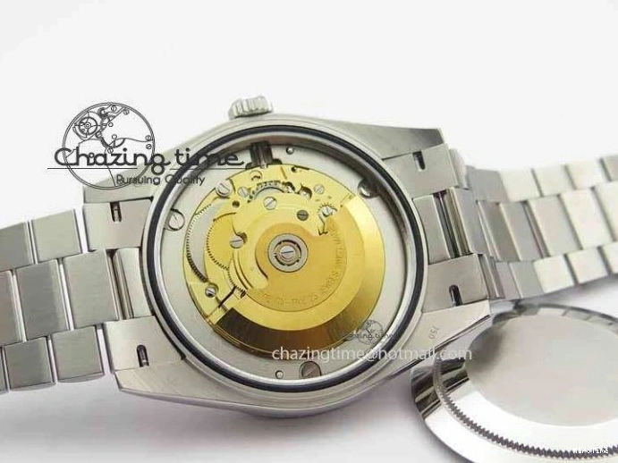 MiroTime 1227 Elegant Day Date 40mm SS BP Maker Best Edition Ice Blue Dial Diamond Markers On SS Bracelet ETA 3700